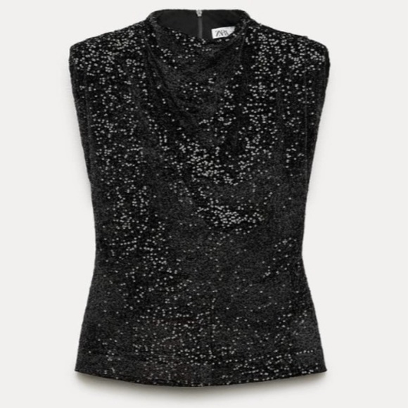Zara Sequin Top - Picture 6 of 8